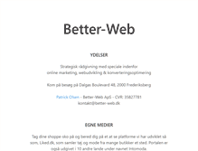 Tablet Screenshot of better-web.dk